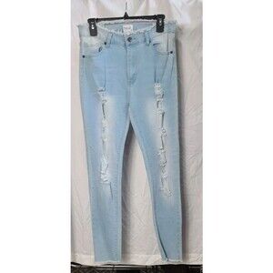 Track 23 Intelligent Design size 9 Skinny Distressed Jegging Light Wash jeans